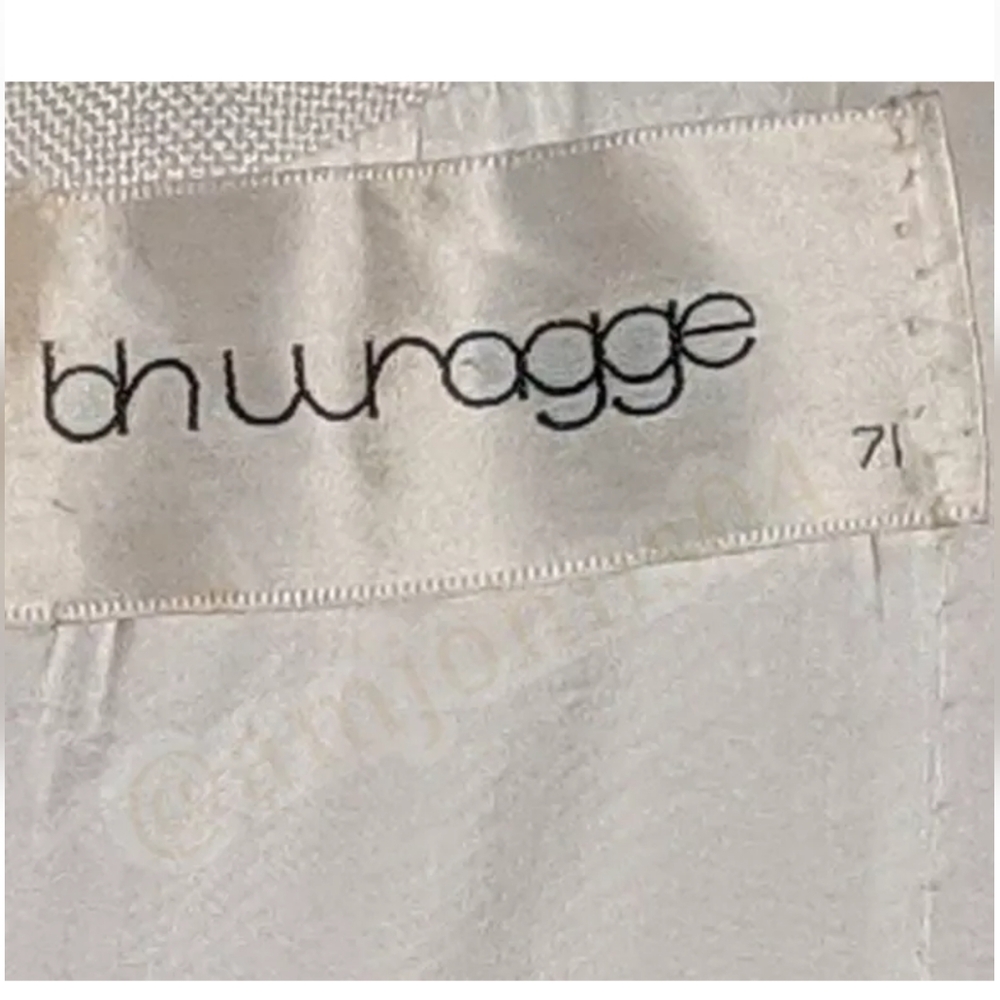 BH Wragge Vtg Midi Shift Rope Fringe Macrame Beaded Off White Midi Dress - Picture 6 of 15